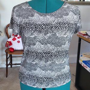 Animal Print Sparkle Top